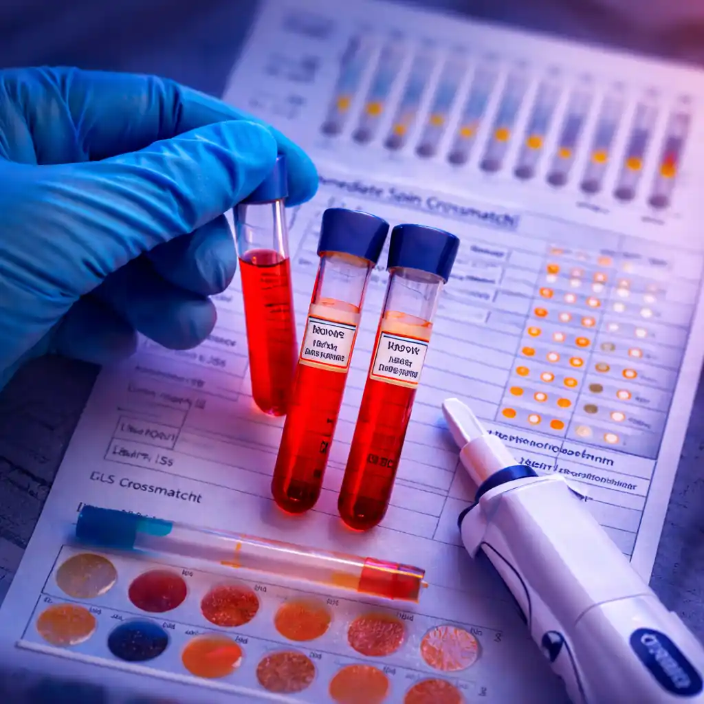 Laboratory compatibility testing using crossmatch techniques in transfusion medicine
